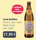 Weißbier Angebote von Jacob bei GetränkeLand Mayer Bautzen für 17,99 €