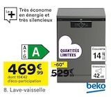 Lave-vaisselle - BEKO en promo chez But Villefranche-sur-Saône à 469,99 €