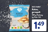 Kokos, geraspelt im ALDI SÜD Prospekt Kokos, geraspelt von Back Family im aktuellen ALDI SÜD Prospekt für 1,49 €
