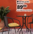 Conforama Caluire-et-Cuire - Promo SET DE JARDIN BALCONY Promo SET DE JARDIN BALCONY à 89,90 € dans le catalogue Conforama à Caluire-et-Cuire
