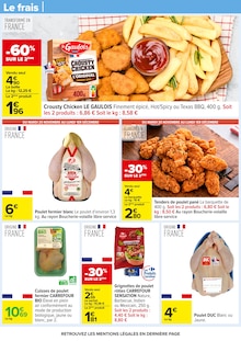 Promo Poulet Fermier dans le catalogue Carrefour du moment à la page 33