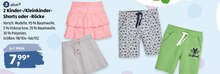 2 Kinder-/Kleinkinder-Shorts oder -Röcke bei ALDI SÜD in Bornheim 2 Kinder-/Kleinkinder-Shorts oder -Röcke im Angebot bei ALDI SÜD Bornheim für 7,99 €