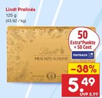 Pralinés im Netto Marken-Discount Prospekt Pralinés von Lindt im aktuellen Netto Marken-Discount Prospekt für 5,49 €
