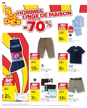 Promos Short Homme dans le catalogue "SOLDES" de Carrefour à la page 8