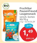 Pausenfreund Laugensnack von Fruchtbar im aktuellen budni Prospekt