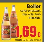 Apfel-Direktsaft klar oder trüb im Angebot bei RAN in Göppingen Apfel-Direktsaft klar oder trüb Angebote von Boller bei RAN Göppingen für 1,69 €