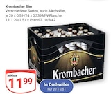 Bier von Krombacher für 11,99 € bei GLOBUS im Angebot Bier von Krombacher im aktuellen GLOBUS Prospekt