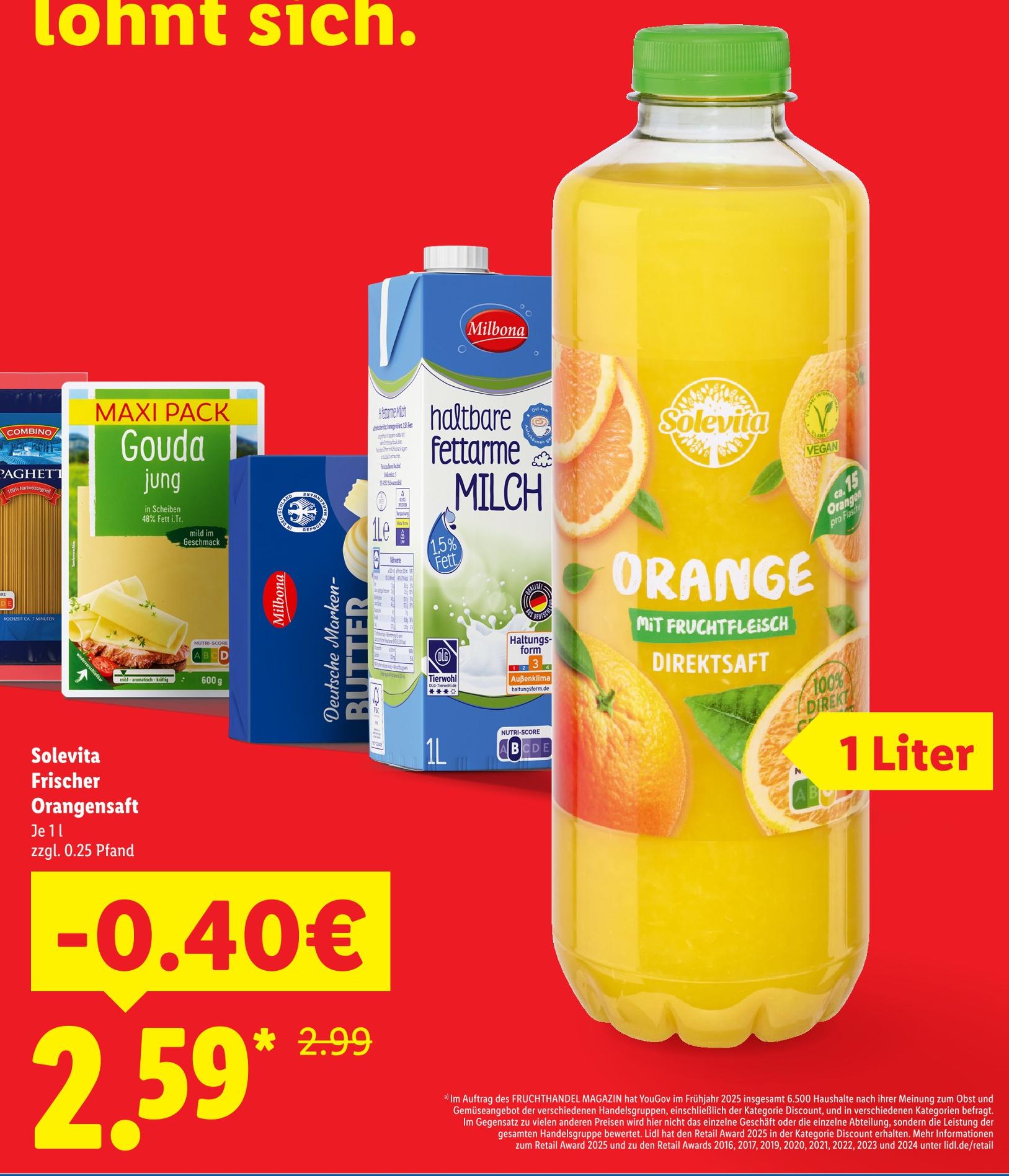 Frischer Orangensaft