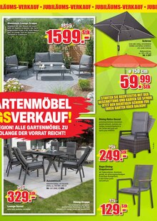 Sonnenschirm im Dekor-Markt Prospekt "JUBILÄUMS-VERKAUF" mit 16 Seiten (Duisburg)
