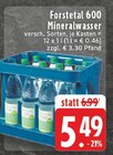Aktuelle Mineralwasser Angebote bei EDEKA in Duisburg Aktuelles 600 Mineralwasser Angebot bei EDEKA in Duisburg ab 5,49 €