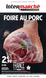 Catalogue Intermarché Hyper à Fontaine-de-Vaucluse cette semaine, valable du 27/01/2026 au 01/02/2026 Prospectus Intermarché Hyper à Fontaine-de-Vaucluse, "FOIRE AU PORC", 4 pages de promos valables du 27/01/2026 au 01/02/2026