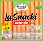 SNACKI ORIGINALE HALAL ORIENTAL VIANDES - ORIENTAL VIANDES en promo à 3,49 € chez Auchan Hypermarché SNACKI ORIGINALE HALAL ORIENTAL VIANDES - ORIENTAL VIANDES dans le catalogue Auchan Hypermarché
