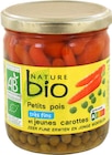 Petits pois très fins et jeunes carottes bio - Nature bio dans le catalogue Carrefour