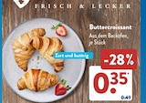 Buttercroissant im ALDI SÜD Prospekt Buttercroissant von Frisch & Lecker im aktuellen ALDI SÜD Prospekt für 0,35 €
