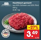 Hackfleisch gemischt im Angebot bei Netto Marken-Discount in Zwickau Hackfleisch gemischt Angebote von GUT PONHOLZ bei Netto Marken-Discount Zwickau für 3,49 €