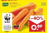 Bio Möhren bei Netto Marken-Discount im Prospekt "" für 0,89 €