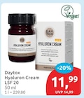 Hyaluron Cream LSF 20 von Daytox im aktuellen budni Prospekt
