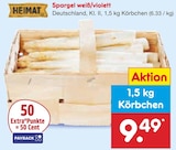 Netto Marken-Discount Donzdorf - Spargel weiß/violett Angebot im Prospekt Spargel weiß/violett bei Netto Marken-Discount im Donzdorf Prospekt für 9,49 €