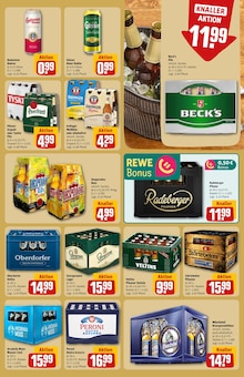 Bier im REWE Prospekt "Dein Markt" mit 32 Seiten (Gießen)