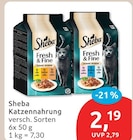 Katzennahrung Angebote von Sheba bei budni Hamburg für 2,19 €