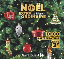 Catalogue Supermarchés de Carrefour Prospectus Carrefour, "Un Noël extra à prix ordinaires", 24 pages, 08/11/2022 - 28/11/2022
