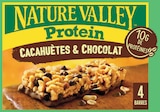 BARRE DE CÉRÉALES PROTEIN CACAHUÈTES ET CHOCOLAT - NATURE VALLEY dans le catalogue Intermarché Hyper