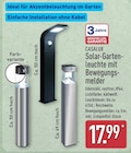Solar-Gartenleuchte mit Bewegungsmelder von Casalux im aktuellen ALDI Nord Prospekt