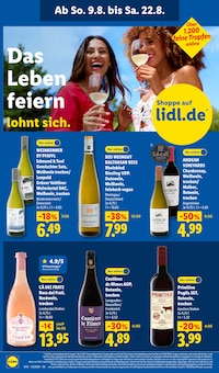 Wein im aktuellen Lidl Prospekt (Duisburg) Wein im Lidl Prospekt "LIDL LOHNT SICH" mit 72 Seiten (Duisburg)
