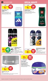 Promos Adidas dans le catalogue "80% REMBOURSÉS EN BONS D'ACHAT SUR LE RAYON BEAUTÉ" de Intermarché Super Adidas en promo dans le catalogue Intermarché Super à la page 26