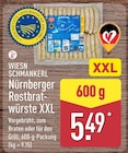 Nürnberger Rostbratwürste XXL im ALDI Nord Prospekt Nürnberger Rostbratwürste XXL von Wiesn Schmankerl im aktuellen ALDI Nord Prospekt für 5,49 €