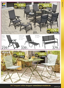 Sitzmöbel im aktuellen BRAUN Möbel-Center Prospekt (Freiburg (Breisgau)) Sitzmöbel im BRAUN Möbel-Center Prospekt "GARTENMÖBEL FRÜHLINGS-TRENDS" mit 12 Seiten (Freiburg (Breisgau))