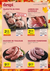 Saucisse Angebote im Prospekt "CHEZ NOUS, L’AUTOMNE SE SAVOURE À PETIT PRIX !" von Provenc’halles auf Seite 4