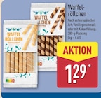 Waffelröllchen Vanillegeschmack im aktuellen ALDI Nord Prospekt