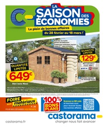 Prospectus Castorama à Saint-Ouen, "La saison des économies", 32 pages, 28/02/2024 - 18/03/2024