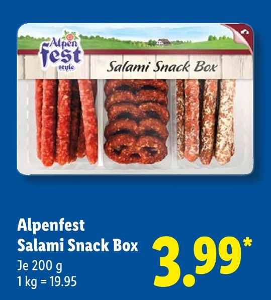 Salami Snack Box