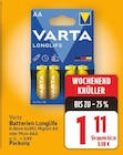 Batterien Longlife E-Block 6LR61 von Varta im aktuellen E center Prospekt