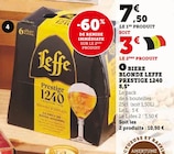 Bière Blonde Prestige 1240 8,5° - Leffe en promo chez U Express Aix-en-Provence à 3,00 €