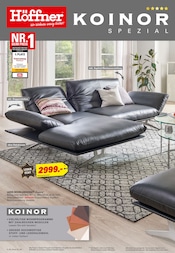 Wohnlandschaft im Höffner Prospekt in Ludwigshafen Aktueller Höffner Prospekt mit Wohnlandschaft, "KOINOR SPEZIAL", Seite 1