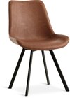 JYSK Esszimmerstuhl HYGUM schwenkbar cognac Kunstleder/schwarz von JYSK für 99,00 € bei JYSK im Angebot JYSK Esszimmerstuhl HYGUM schwenkbar cognac Kunstleder/schwarz von JYSK im aktuellen JYSK Prospekt