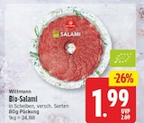 Bio-Salami von Wiltmann für 1,99 € bei EDEKA im Angebot Bio-Salami von Wiltmann im aktuellen EDEKA Prospekt