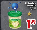 Lieblings Kren Meerrettich im EDEKA Prospekt Lieblings Kren Meerrettich von im aktuellen EDEKA Prospekt für 1,99 €