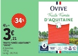 E.Leclerc Ribeauville - Promo Truite fumée Aquitaine Promo Truite fumée Aquitaine à 3,21 € dans le catalogue E.Leclerc à Ribeauville