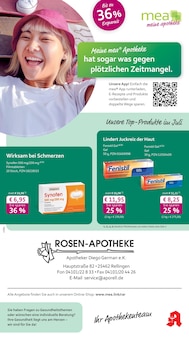 mea - meine apotheke Prospekt Unsere Juli-Angebote mit 4 Seiten