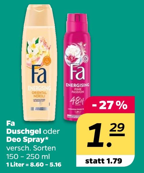 Duschgel oder Deo Spray