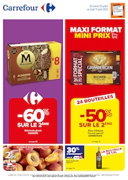Catalogue Supermarchés de Carrefour à Érôme, avec 67 pages Prospectus Supermarchés de Carrefour à Érôme: "MAXI FORMAT MINI PRIX", 67 pages, 29/07/2025 - 11/08/2025