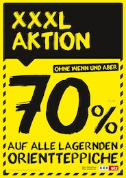 XXXLutz Möbelhäuser Prospekt: "70% AUF ALLE LAGERNDEN ORIENTTEPPICHE", 1 Seite, 29.07.2025 - 31.10.2025