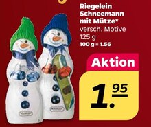 von Riegelein Schneemann mit Mütze von Riegelein