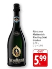 Riesling Sekt trocken Angebote von Fürst von Metternich bei EDEKA Bietigheim-Bissingen für 5,99 €