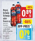 Aktuelle Cola Angebote bei WEZ in Bad Oeynhausen Aktuelles Pepsi, Schwip Schwap oder Seven up Angebot bei WEZ in Bad Oeynhausen ab 0,79 €