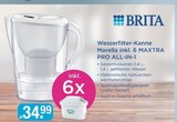 Wasserfilter-Kanne Marella inkl. 6 Maxtra pro all-in-1 von Brita im aktuellen V-Markt Prospekt für 34,99 €